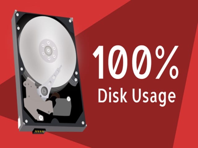mengatasi disk usage 100