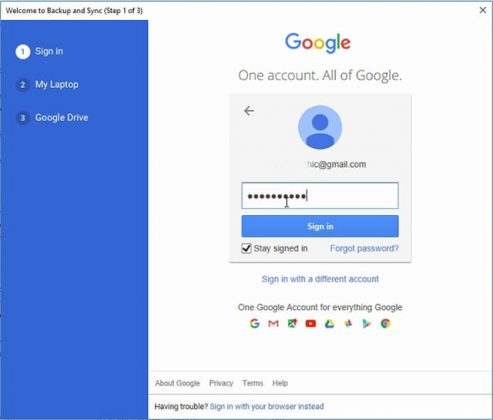 getting started with google drive install and backup