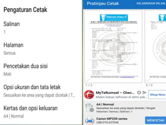  Cara  Mencetak File Dokumen dari Hp Android ke Printer