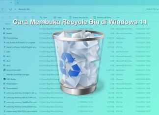 cara menampilkan recycle bin di Windows 11